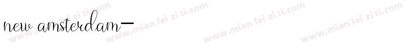 new amsterdam字体转换